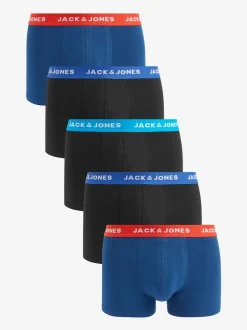 JACK & JONES Bleu - Caleçon boxeur 5 Pack Best