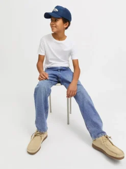 JACK & JONES JUNIOR Bleu - JACK & JONES Jean Chris Junior coupe décontractée Outlet