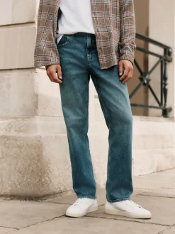 Next Bleu - Jean Signature brossé douillet en laine Clearance