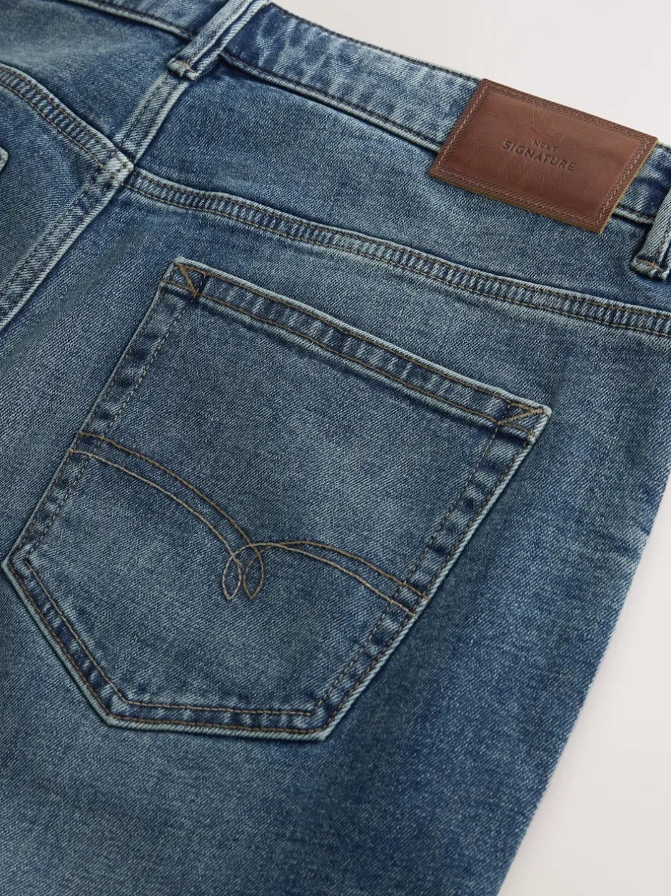 Next Bleu - Jean Signature brossé douillet en laine Clearance