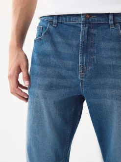 Next - Jeansextensible classique coupe fuselée régulière Bleu Clearance