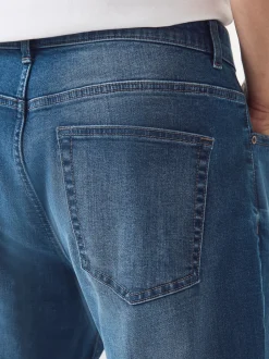 Next - Jeansextensible classique coupe fuselée régulière Bleu Clearance