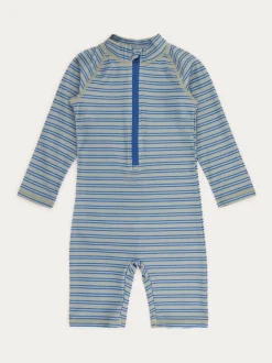 KIDLY by MORI Bleu - Combinaison Sunsafe à manches 3/4 Clearance