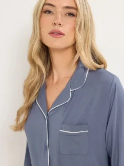 Long Tall Sally Bleu - Pyjama Manches longues Sale