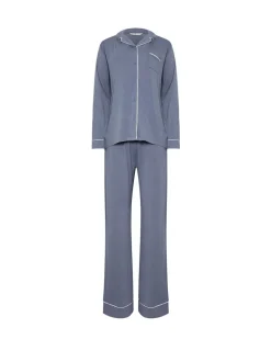 Long Tall Sally Bleu - Pyjama Manches longues Sale