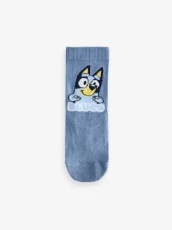 Next - Lot 5 paires de chaussettes Character riches en coton Bleu Sale