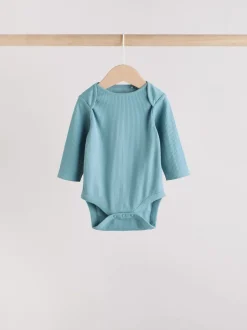 Next Bleu - Lot de 5 bodys à manches longues pour bébé Outlet