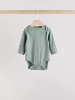 Next Bleu - Lot de 5 bodys à manches longues pour bébé Outlet