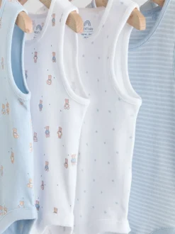 Next Bleu - Lot de 5 bodys pour bébé motif ours New