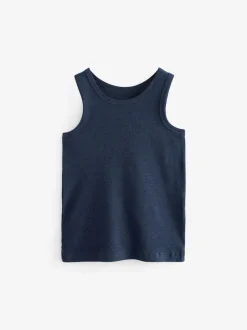 Next - Lot de 5 débardeurs (1.5-16ans) Bleu Clearance