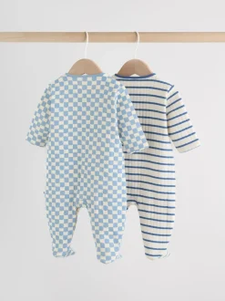 Next Bleu - Lot de 2 dors-bien matelassés pour bébé Outlet