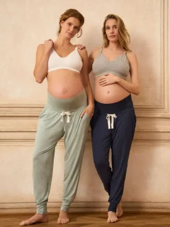Seraphine Bleu - Lot de 2 pantalons de grossesse Vêtements d'intérieur New