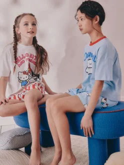 Next Bleu - Lot de 2 pyjamas courts Hello Kitty (3-14ans) Hot