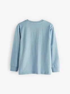 Next Bleu - Lot de 4 T-shirts à manches longues et confortables (3-16ans) Hot