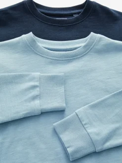 Next Bleu - Lot de 4 T-shirts à manches longues et confortables (3-16ans) Hot