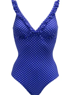 Pour Moi Bleu - Maillot de bain Sicily Tummy Control à volants Sale