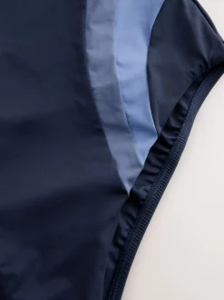 Next Bleu - Maillot de bain Scoop avec contrôle du ventre Discount