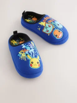 Next Bleu - Mules chaussons Pokemon Discount
