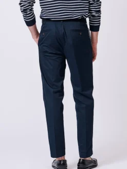 Aubin Bleu - Pantalon Stickney décontracté 100% coton