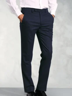 Brook Taverner - Pantalon en flanelle Bleu Outlet