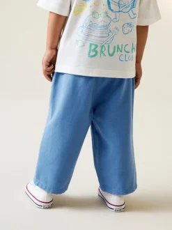 Next - Pantalon large à enfiler (3mois-7ans) Bleu Discount