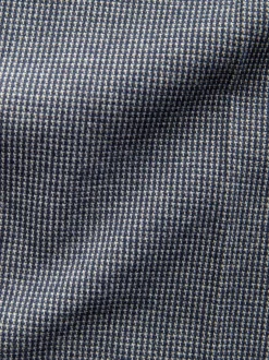 Next Bleu - Pantalons Coupe ajustée texturés à dos élastique extensible Clearance