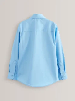Next Bleu - Paquet de 2 chemises d'école à manches longues (3-17ans) New