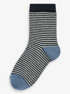 Next - Paquet de chaussettes en coton riche 7 Bleu Online