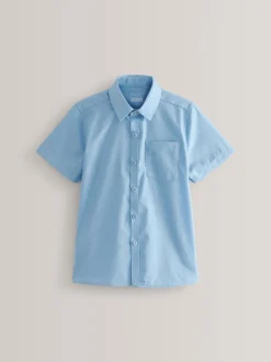 Next Bleu - 2{Paquet de chemises scolaires Manches courtes (3-17ans) Discount