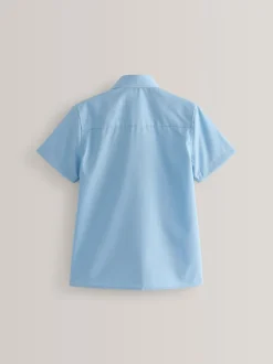 Next Bleu - 2{Paquet de chemises scolaires Manches courtes (3-17ans) Discount