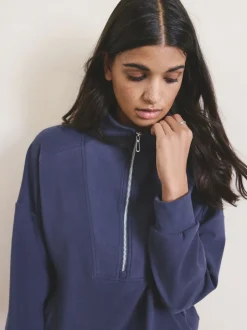 Next Bleu - Polaire à col zippé Outlet