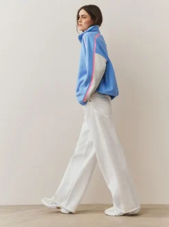 Next Bleu - Polaire à demi-zippée avec panneaux color block Outlet