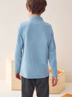 Next Bleu - Polo à manches longues pour l'école, lot de 2 (3-16ans) Discount