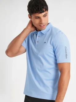 Calvin Klein Golf - Polo Uni Bleu New
