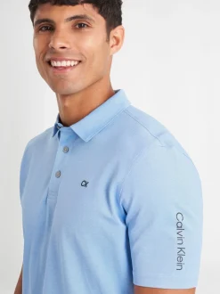 Calvin Klein Golf - Polo Uni Bleu New