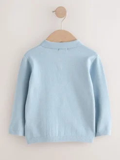 Next Bleu - Polo en maille torsadée (3mois à7ans) Online