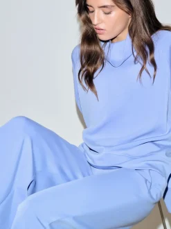 Next Bleu - Pull Active Modal super doux à col bénitier Online