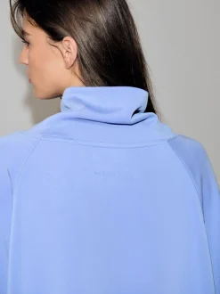 Next Bleu - Pull Active Modal super doux à col bénitier Online