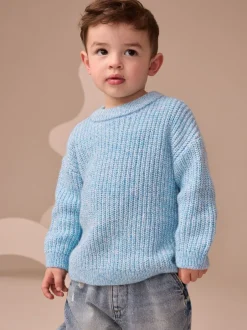 Next Bleu - Pull col rond en maille (3mois-7ans)