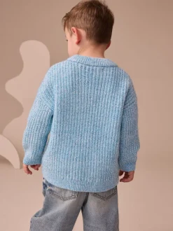 Next Bleu - Pull col rond en maille (3mois-7ans)