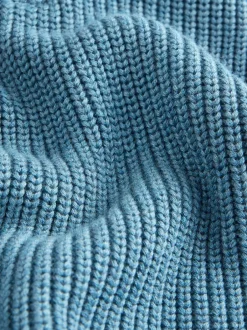 Next Bleu - Pull utilitaire en maille à col zippé (3-16ans) Clearance