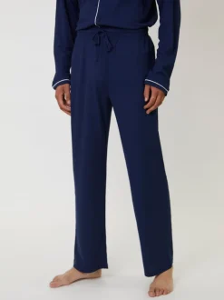 Loungeable Bleu - Pyjama gaufré traditionnel Hot