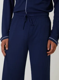 Loungeable Bleu - Pyjama gaufré traditionnel Hot