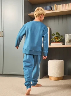 Next - Pyjama simple en laine polaire (3-16yrs) Bleu