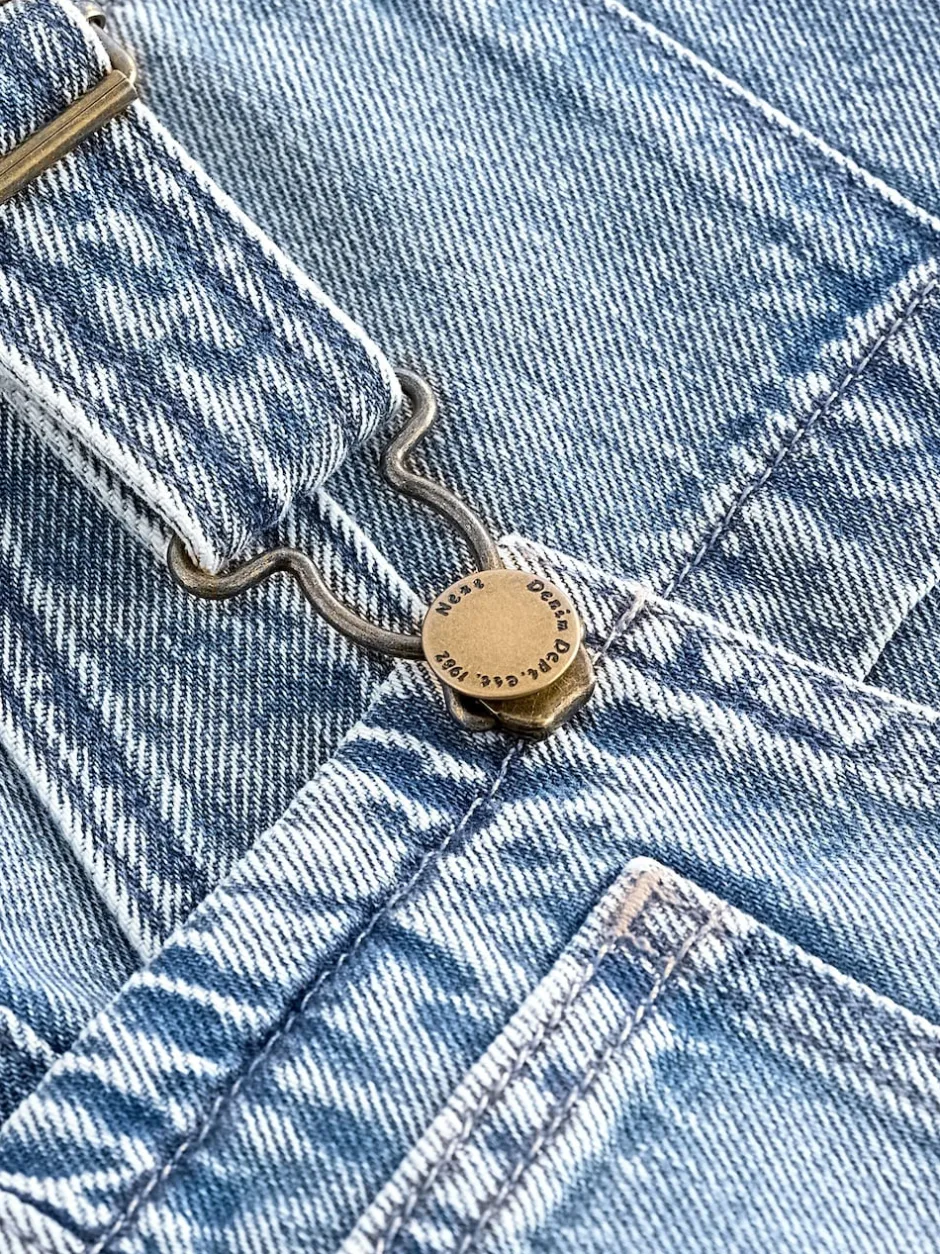 Next Bleu - Robe à pinces en denim (3-16ans) Clearance