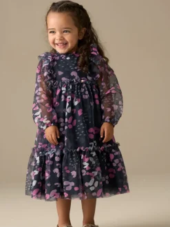 Angel & Rocket Bleu - Robe Cara en maille imprimée Sale