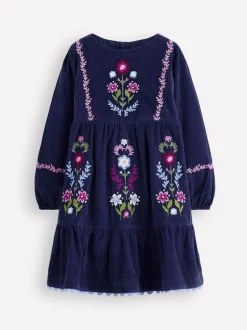 Boden Bleu - Robe Clover Blouson en velours côtelé
