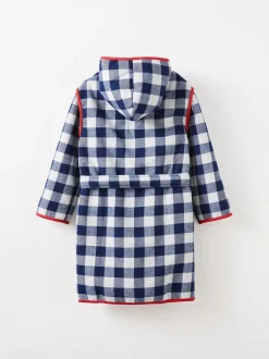Cotton On Bleu - Robe de chambre à capuche en coton Outlet