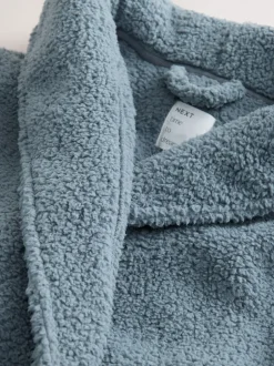 Next Bleu - Robe de chambre en peluche Outlet