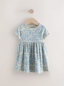 Next - Robe en jersey côtelé (3mths-7yrs) Bleu New